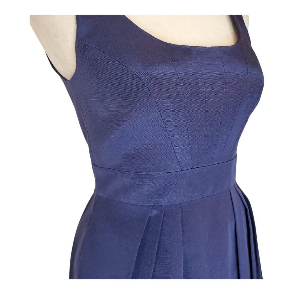 SHOSHANNA Mini Cocktail Dress Sleeveless Royal Blue Made in USA - Picture 2 of 9